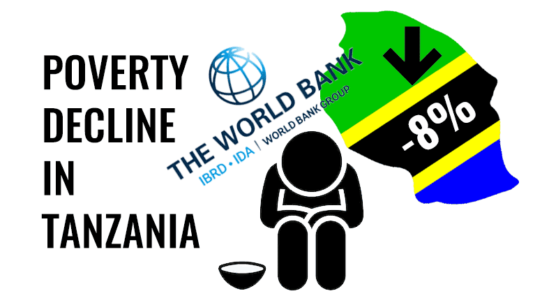 Tanzania poverty decline 2007-2018