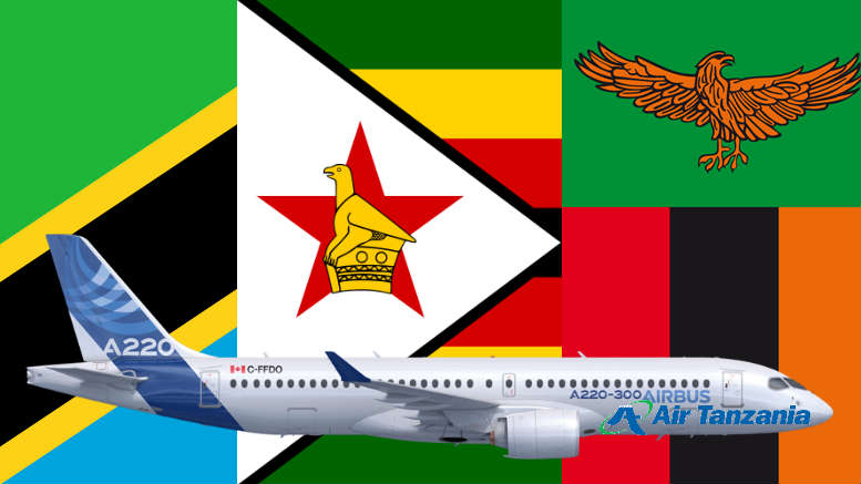 Air Tanzania Zimbabwe Zambia flights