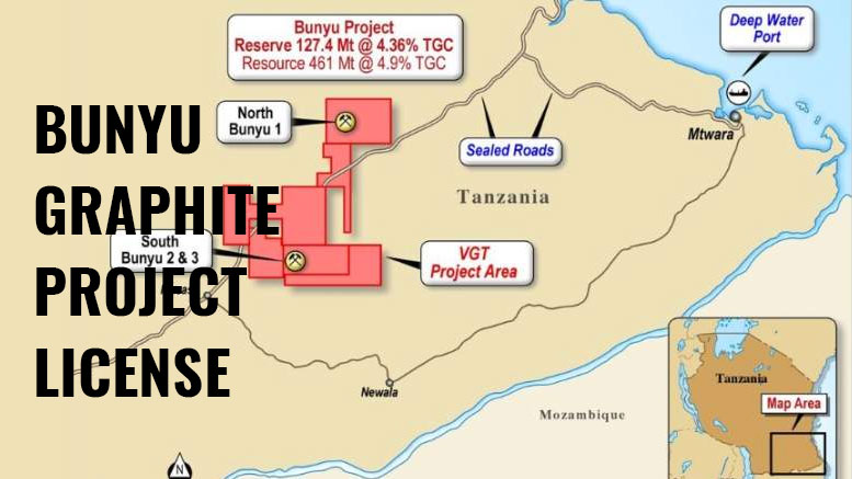 Bunyu graphite project license Tanzania