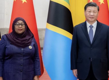 Xi Jinping with Samia Suluhu Hassan