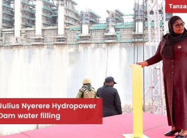 Julius Nyerere Hydropower Dam water filling
