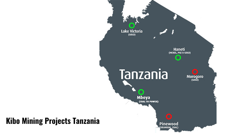 Kibo Mining projects in Tanzania