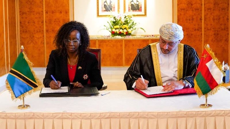 Abdul Nasser Abdullah Al Yamani of Oman Airports and Christine Mwakatobe of KADCO
