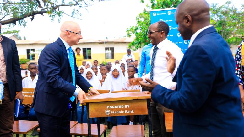 Stanbic Tanzania Donates Desks To Kijitonyama Secondary School