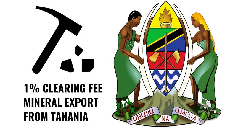 Tanzania Clearing Fee mineral Exports