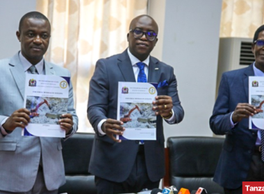 Minister Mavunde at the launch of GST Industrial Minerals Book