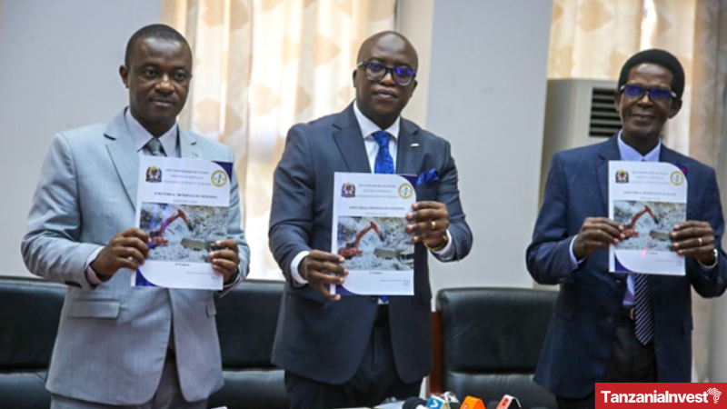 Minister Mavunde at the launch of GST Industrial Minerals Book