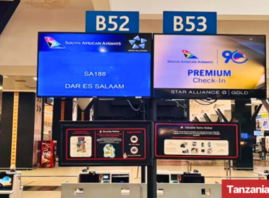 SAA Back in Tanzania Dar es Salaam
