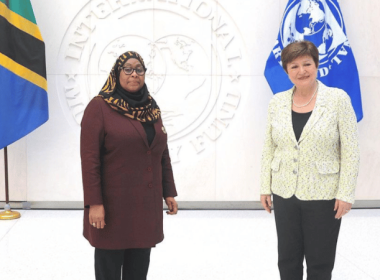 Samia Suluhu Hassan with Christalina Georgieva from IMF