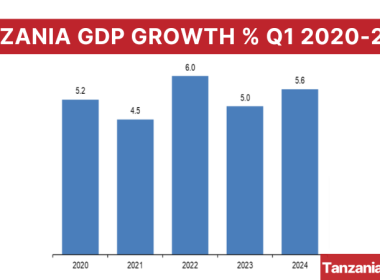 Tanzania GDP growth Q1 2020-2024
