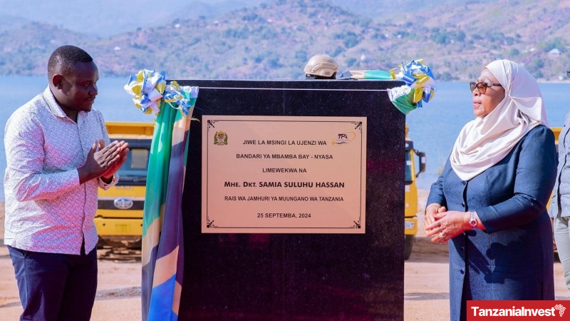 Tanzania Lays Foundation Stone For Mbamba Bay Port And Inaugurates Mbinga-Mbamba Road