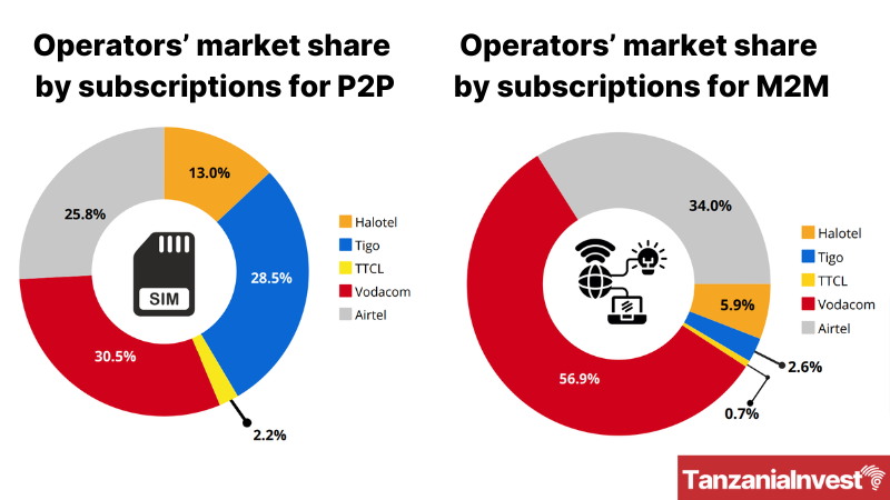 Tanzania Mobile Subscriptions June 2024