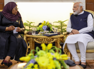 Tanzania Samia Suluhu Hassan with India Narendra Modi