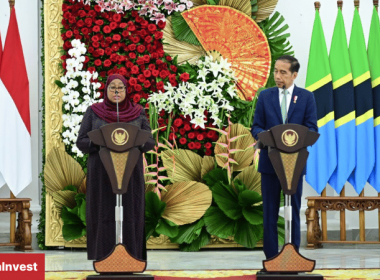 Tanzania Samia Suluhu Hassan with Joko Widodoof Indonesia