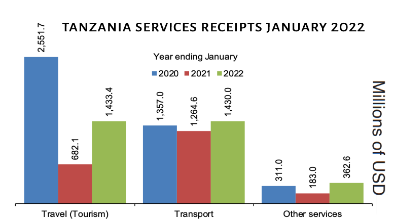 Tanzania Service Receipts January 2022