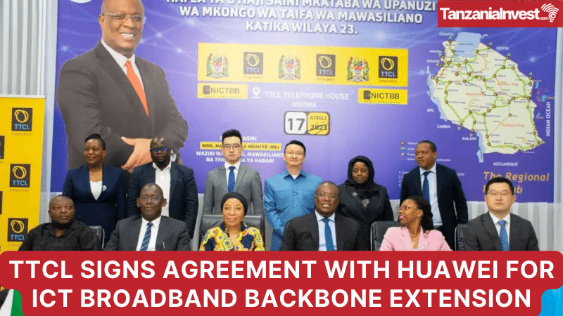 Tanzania signs ICT Broadband Backbone extension with Huawei