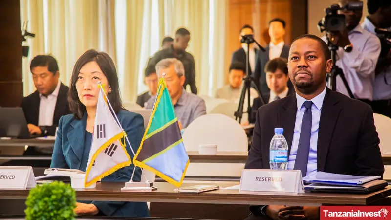 Korean ambassador and Teri in the Korea and Tanzania Investment forum