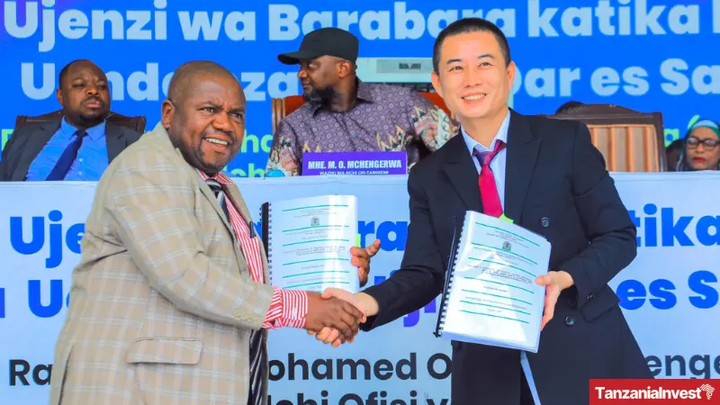The signing of Eight Contracts to Construct Roads in Dar es Salaam